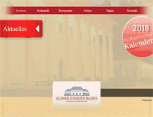 Tablet Screenshot of kurhausrestaurant.de